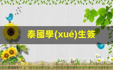 泰國學(xué)生簽 工作時間(泰國學(xué)生簽證多久有效期)